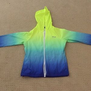 Neon windbreaker jacket